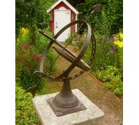 GRANDE OROLOGIO DA SOLE INGLESE ALTEZZA 55 cm GHISA ANTICO STILE NOSTALGIA GI...