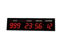 Grande Orologio Digitale a LED di Grandi Dimensioni 3 '' Digital Countdown Days Timer Countdown Count Up to Game Day for Retirement School (Blu)(3inch Red)