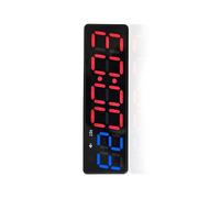 Grande Orologio Digitale a LED di Grandi Dimensioni LED Palestra Allenamento Intervallo Timer Allenamento Fitness Cronometro Timer Orologio con Batteria e Magnete(Blue And Red)