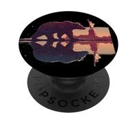 Grande orso patriottico per gli amanti simbolici della libertà PopSockets PopGrip Adesivo