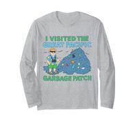 Grande Pacifico Garbage Patch Ambiente Divertente Oceano Cinico Maglia a Manica