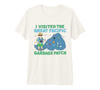 Grande Pacifico Garbage Patch Ambiente Divertente Oceano Cinico Maglietta Premium