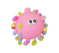 Grande palla elastica leggera a forma di palla con punte, antistress, LED per alleviare tensione, ansia e migliorare la concentrazione, giocattolo sensoriale per bambini e adulti (rosa)