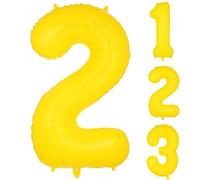 Grande Pallone Giallo Numero 2 Palloncini A 40 Pollice Elio Grande Mylar 2 ° per la Decorazione Della Festa Di Compleanno