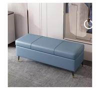 Grande panca ottomana in ecopelle gialla, rettangolare, con parte superiore sollevabile, imbottita, per camera da letto, soggiorno e ingresso (100 cm)