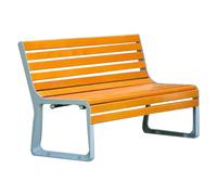 Grande panchina da Giardino in Metallo per Esterni - Seduta da Parco Elegante e Resistente per Cortile, terrazzo, Prato e Patio - Arredo Urbano Resistente alle intemperie, Perfetto per l'arr