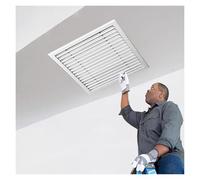 Grande pannello di accesso per soffitto e parete, copertura per portello di ispezione bianco, griglia di ventilazione del registro di ventilazione, cappuccio di ventilazione montato a filo (30 x 102