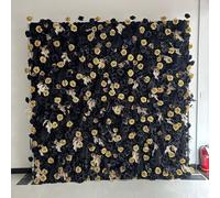 Grande parete di fiori artificiali di ortensia rosa su base di tessuto, parete di sfondo vegetale fatta a mano, per vetrine di centri commerciali/sfondi per matrimoni(B,2 * 2m/6.56 * 6.56FT)