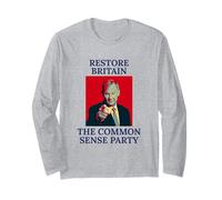 Grande PATRIOTA Britannica Regno Unito Il Parto COMONSENSE Maglia a Manica