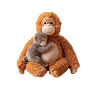 Grande peluche di orangotango con piccolo scimmia, animale imbottito Gorilla Tag, lavabile e ecologico, regalo coccoloso per bambini e adulti