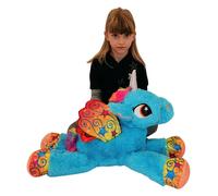 Grande Peluche Unicorno Pony Cavallo Blu 65cm,Bambini Ragazzi Adulti S.Valentino