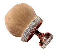 Grande pennello per il trucco del corpo a diamante, pennello da 7,6 cm per una copertura completa di fondotinta e polvere brillante abbronzante strumento per truccatori con manico in