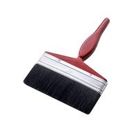 Grande pennello piatto da artista, pennello largo per gesso, vernici, pittura acrilica, acquerello, legno, pareti, mobili (15,2 cm, rosso)