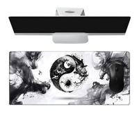 Grande per mouse - Tappetino non scivoloso per computer portatile | Cuscinetti per tastiera in stile cinese 15,8 x 35,4 pollici | Mouse per computer avanzato per lo studio della