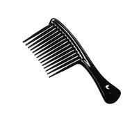 Grande pettine con impugnatura a denti larga, districante, riduce la caduta dei capelli, strumento spazzola (nero, taglia unica)