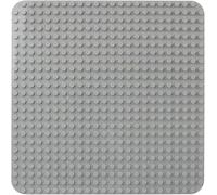 Grande piastra compatibile con piastre Lego Duplo, piastra di base classica per set DUPLO, 38 x 38 cm, set di piastre per giocattoli creativi prescolari, grigio
