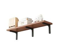 Grande piattaforma per mensole in legno galleggiante a parete pesante per bagno cucina da letto soggiorno decorazione per la casa Walnut 30 * 60cm