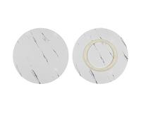 Grande piatto girevole Lazy Susan in marmo bianco Ø 30 cm/12 pollici vassoio rotante per tavolo da pranzo cuscinetto silenzioso centrotavola piatto da portata in legno