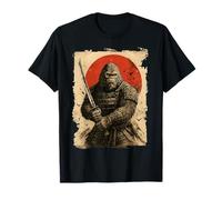 Grande Piede Samurai Spada Giapponese Sasquatch Maglietta