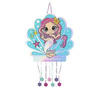 Grande pignata di compleanno - Decorazione per feste per bambini e bambine - grandi pignate da riempire con giocattoli e dolci. (Sirena)