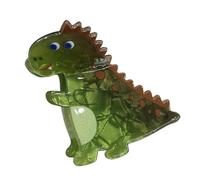 Grande pinza per capelli in acrilico, dinosauri carini, stegosauro verde 2 | Fermaglio per capelli a forma di cartone animato, tenuta forte per capelli spessi e sottili, strumenti per lo styling del