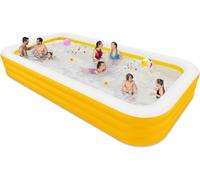 Grande piscina gonfiabile, 368,3 x 188 x 55,9 cm, piscine gonfiabili oversize per famiglia, piscina per bambini, per giardino, cortile, feste estive in acqua, interni ed esterni