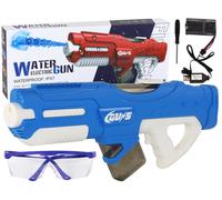 Grande pistola ad acqua blu con occhiali