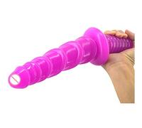 Grande Plug anale con dildo con manico lungo - Plug anale con filo Perline anali Plug per massaggio punto G Masturbatori di piacere Ano Giocattolo sessuale per uomini e donne (Rosa)(Rose)