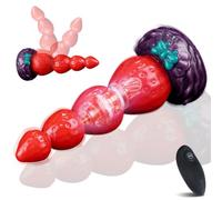 Grande Plug Anale in Silicone Dilatatore Realistico Dildo per Uomo Donna Espansore Vaginale Massaggio Prostatico Sex Toy Indossabile, 10 Modalità di Vibrazione e Telecomando, Sexytoysys Uomo Donne
