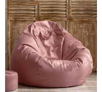 Grande poltrona a sacco in finta pelle, 1 m, non riempita, per esterni, soggiorno, giardino, salone e giochi, elegante e confortevole lettino per il relax