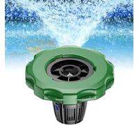 Grande pompa aeratore galleggiante per laghetto, getto a 360°, copertura di ingresso dell'acqua con cavo di alimentazione da 10 m e albero in ceramica, per laghetto dei pesci, piscina, giardino, verde