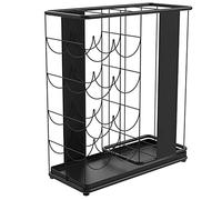 Grande portaombrelli rettangolare in ferro con vassoio antigoccia rimovibile, supporto autoportante per bastoni da passeggio, canne, Alpenstocks e mazze da baseball, decorazione robusta ed elegante