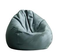 Grande Pouf in Similpelle con Fodera Senza Imbottitura, da Esterno, Chaise Longue, Salotto, Gioco, Film, Sacco a Pelo per Il Relax All'aperto e al Chiuso(Dust Green,D4.5ft-Cover-Giant)