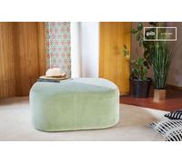 Grande pouf in velluto verde Skagen