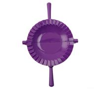 Grande pressa per ravioli in plastica rossa, facile da usare (viola)) | Impugnatura ergonomica, chiusura rapida, perfetta per principianti, rende istantaneamente gnocchi uniformi