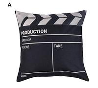 Grande promozione federa, moda cinema modello lettere cuscino copertura casa divano arredamento cuscino federa 45 cm x 45 cm