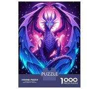 Grande Puzzle 1000 Pezzi, Purple Dragon with Wings, Tempo Libero Creativo, Divertimento Invernale, Pezzi Resistenti, 38x26cm/1000pcs