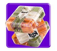 Grande puzzle 3D labirinto, cubo magico 3 x 3, Smart Games IQ, giochi di pensiero per bambini a partire da 8 (arancione verde)
