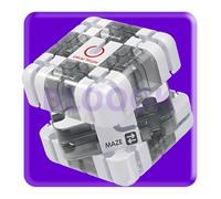 Grande puzzle 3D labirinto, cubo magico 3 x 3, Smart Games IQ, giochi di pensiero per bambini a partire da 8 (nero e bianco)