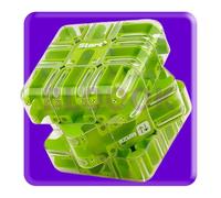 Grande puzzle 3D labirinto, cubo magico 3 x 3, Smart Games IQ puzzle, giochi di pensiero per bambini a partire da 8 (verde)