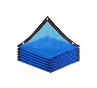 Grande rete ombreggiante per giardino ed esterno, 90% protezione solare (2 x 10 m), tessuto traspirante per pergola, patio e cortile, copertura per schermo ombreggiante blu