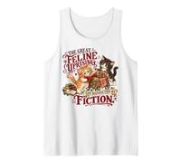 Grande rivolta Felina distratta dalla finzione Cat Books Humor Canotta