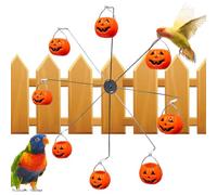 Grande Ruota Mangiatoia Per Uccelli,Mangiatoia Per Colibrì Esterno con 8 secchi a Forma di - Decorazione Esterna Halloween per Osservazione degli Uccelli Giardino Patio