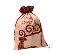 Grande Sacchetto di Babbo Natale 16 per 22 Riutilizzabile Conservazione Natalizi