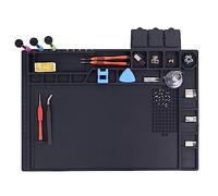 Grande saldatura tappetino resistente al calore 932 con dimensioni 15.9 Fx 12?, isolamento termico tappetino in silicone per iPhone, iPad, computer portatile riparazione elettronica circuito Evelina