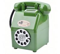 Grande Salvadanaio a forma di telefono retrò, decorazione creativa a forma di salvadanaio antico in stile, in plastica, regalo per festival o compleanni, regali di laurea Vecchio rosso,Vecchio bianco,