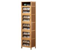 Grande scarpiera Orga salvaspazio scarpiera con elevata capacità di archiviazione facile da mantenere 43 × 32 × 170 cm colore originale ideale per uso domestico o ufficio
