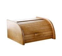 Grande Scatola del pane per il pane in legno chiusura a serranda Colore Marrone