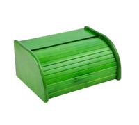Grande Scatola del pane per il pane in legno chiusura a serranda Colore Verde
