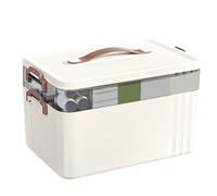 Grande scatola per medicinali - di sicurezza per tutta la famiglia, contenitore per attrezzi per campeggio, organizer per medicina domestica, kit di pronto soccorso portatile, per casa